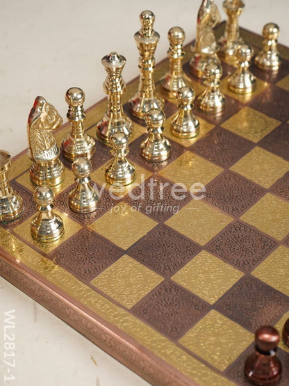 Brass Finish Chess Board - 10x10 - WL2817