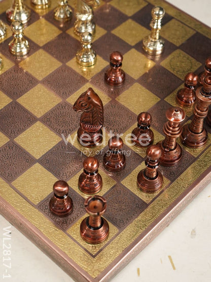 Brass Finish Chess Board - 10x10 - WL2817