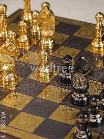 Brass Finish Chess Board - 10x10 - WL2817