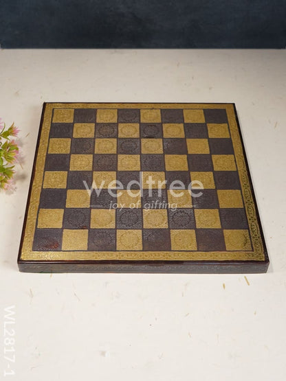 Brass Finish Chess Board - 10x10 - WL2817
