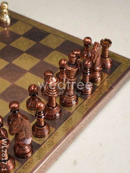Brass Finish Chess Board - 10x10 - WL2817