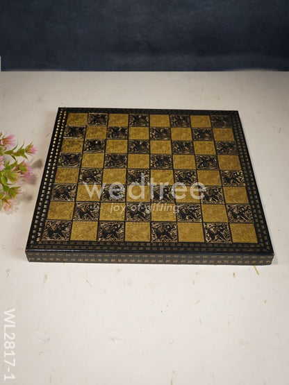 Brass Finish Chess Board - 10x10 - WL2817