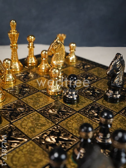 Brass Finish Chess Board - 10x10 - WL2817