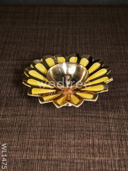 Brass Flower Shaped Diya - WL1475