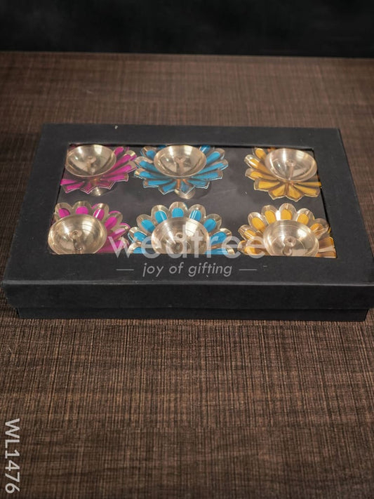 Brass Flower Shaped Diya - WL1476