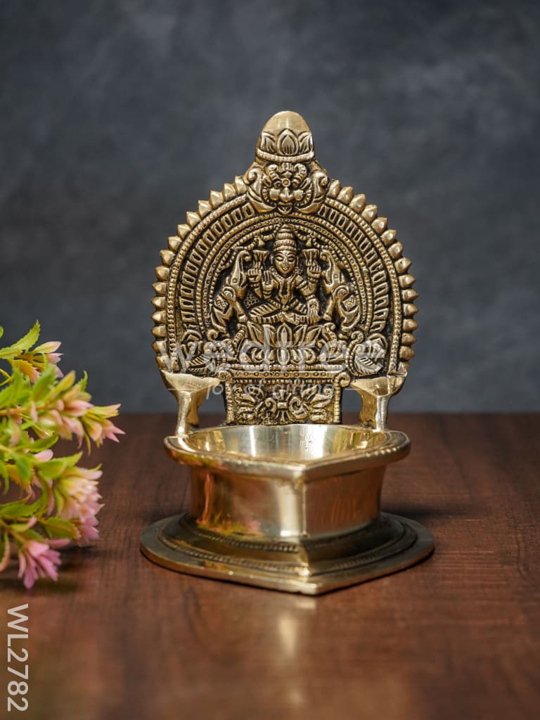 Brass Gajalakshmi Diya - WL2782
