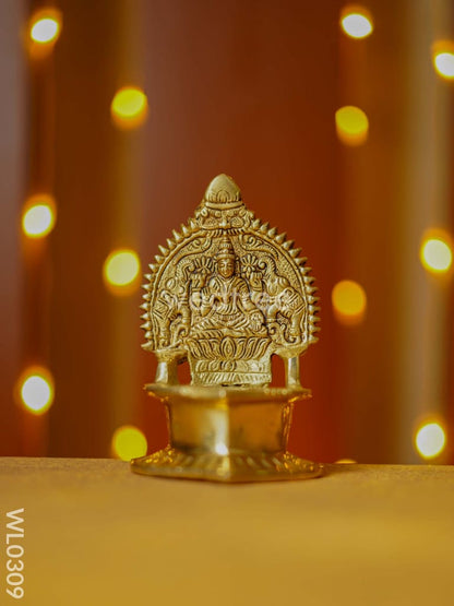 Brass Gajalakshmi Kamakshi Diya - WL0309
