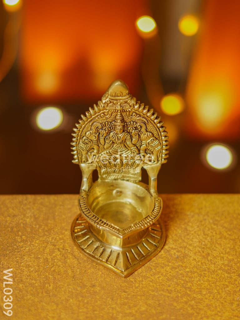 Brass Gajalakshmi Kamakshi Diya - WL0309