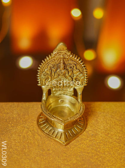 Brass Gajalakshmi Kamakshi Diya - WL0309