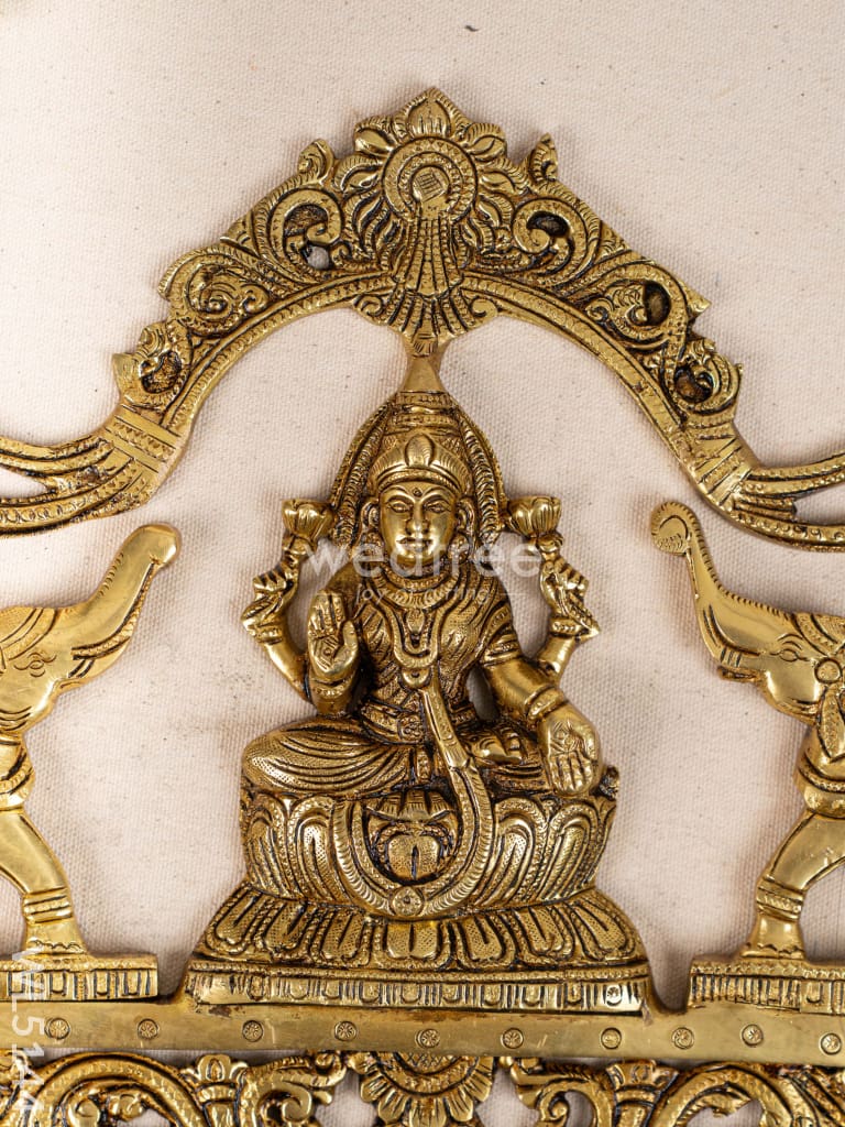 Brass Gajalakshmi with Elephant Wall Hanging - 11 inch - WL5144