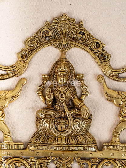 Brass Gajalakshmi with Elephant Wall Hanging - 11 inch - WL5144