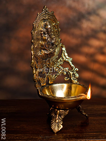 Brass Ganesh Diya - WL0082
