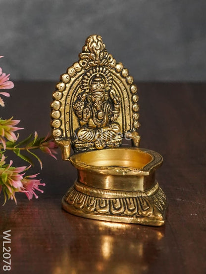 Brass Ganesh Diya - WL2078