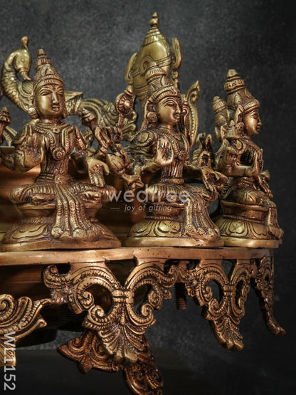 Brass Ganesh Urli with Ashtalakshmi - WL1152