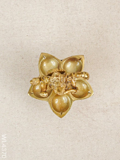 Brass Ganesha 5 Face Diya - WL4370