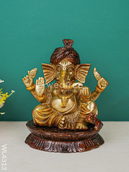 Brass Ganesha Figurine - WL4313
