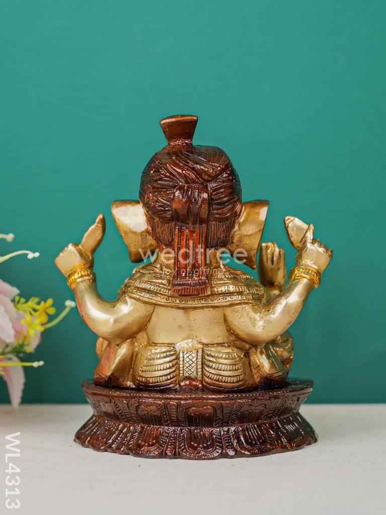 Brass Ganesha Figurine - WL4313