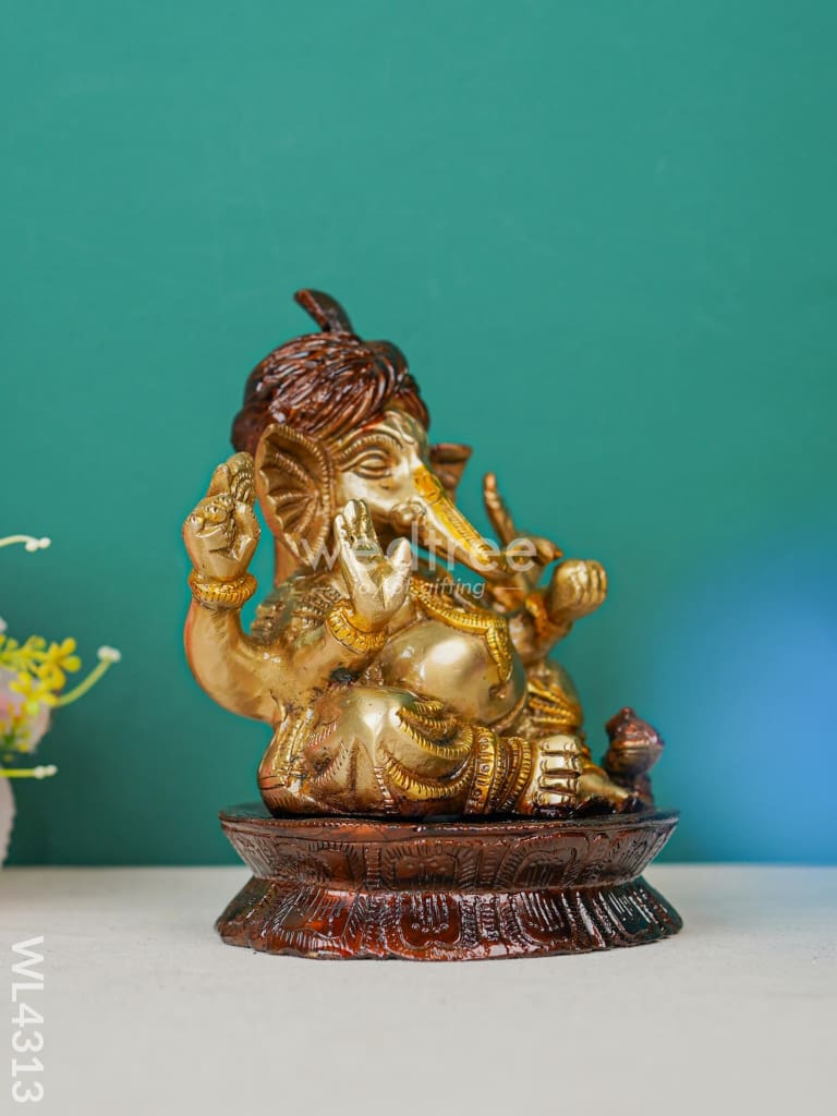 Brass Ganesha Figurine - WL4313