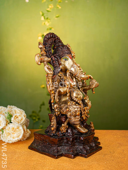Brass Ganesha Idol - 17 inch - WL4735