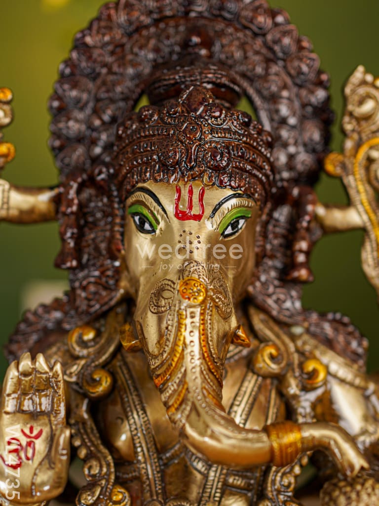 Brass Ganesha Idol - 17 inch - WL4735