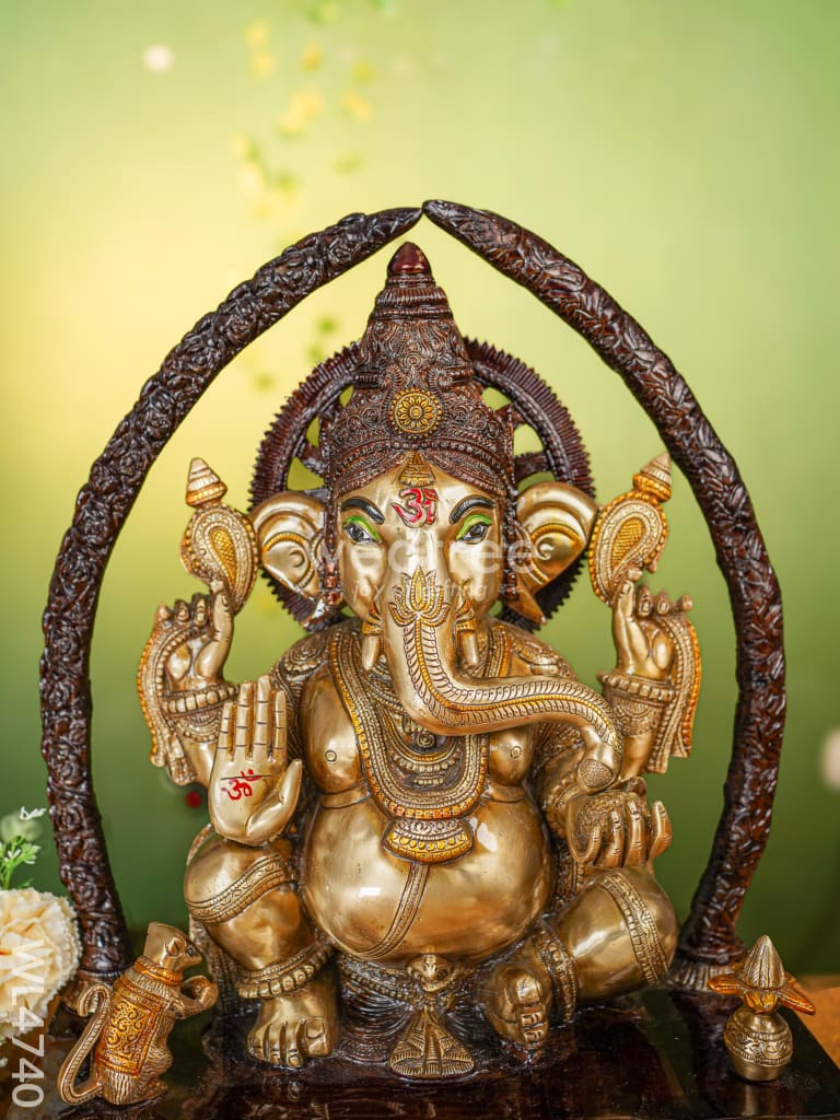 Brass Ganesha Idol - 21 inch - WL4740