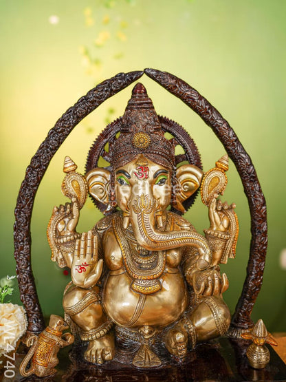 Brass Ganesha Idol - 21 inch - WL4740