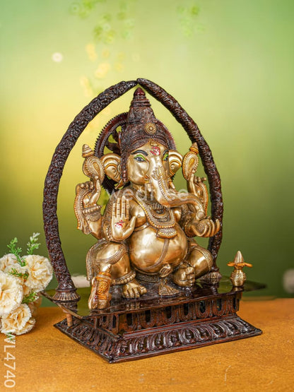 Brass Ganesha Idol - 21 inch - WL4740