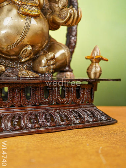 Brass Ganesha Idol - 21 inch - WL4740