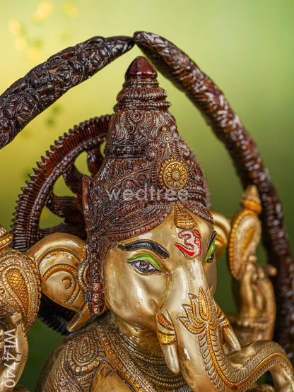 Brass Ganesha Idol - 21 inch - WL4740