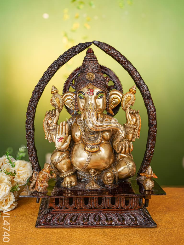 Brass Ganesha Idol - 21 inch - WL4740