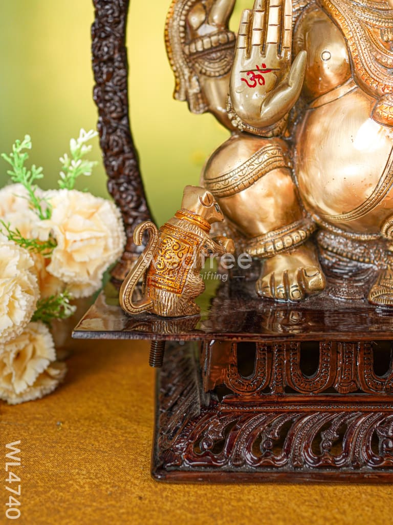 Brass Ganesha Idol - 21 inch - WL4740