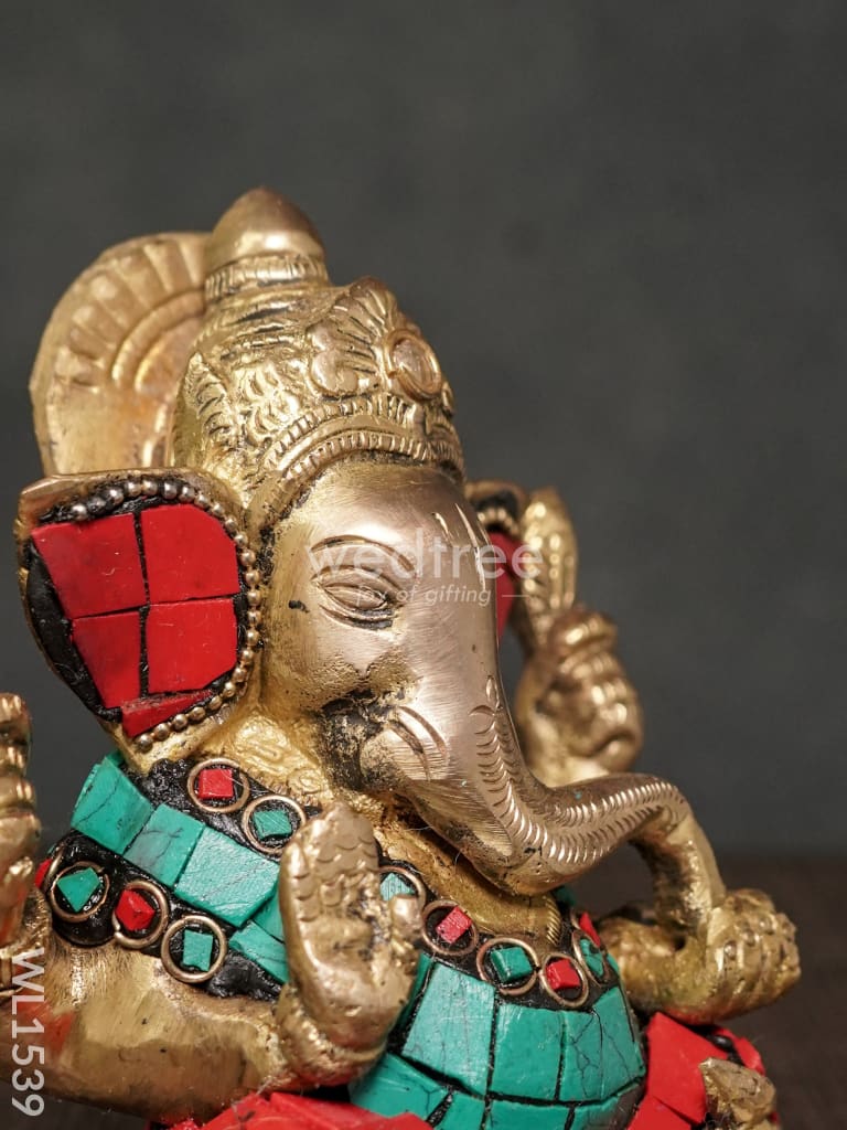 Brass Ganesha Idol - WL1539