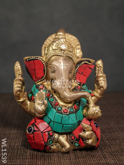 Brass Ganesha Idol - WL1539