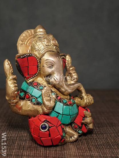 Brass Ganesha Idol - WL1539