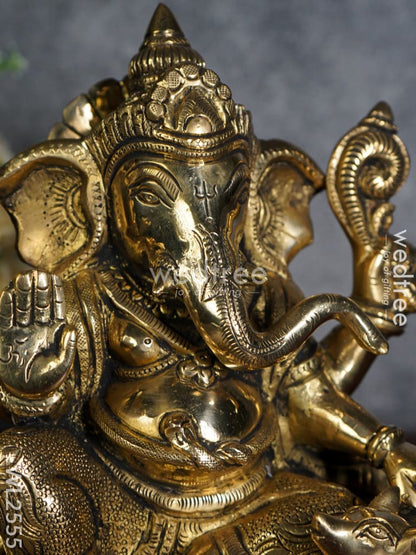 Brass - Ganesha on a Chowki - WL2555
