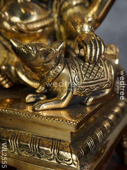 Brass - Ganesha on a Chowki - WL2555