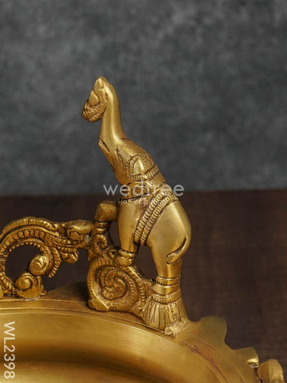 Brass Ganesha Urli  - WL2398