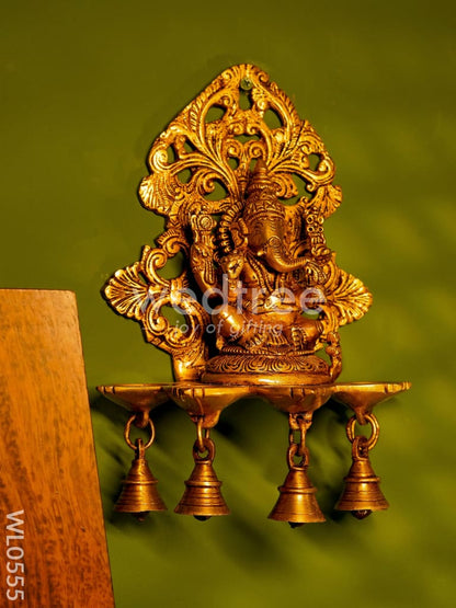 Brass Ganesha Wall Hanging - WL0555