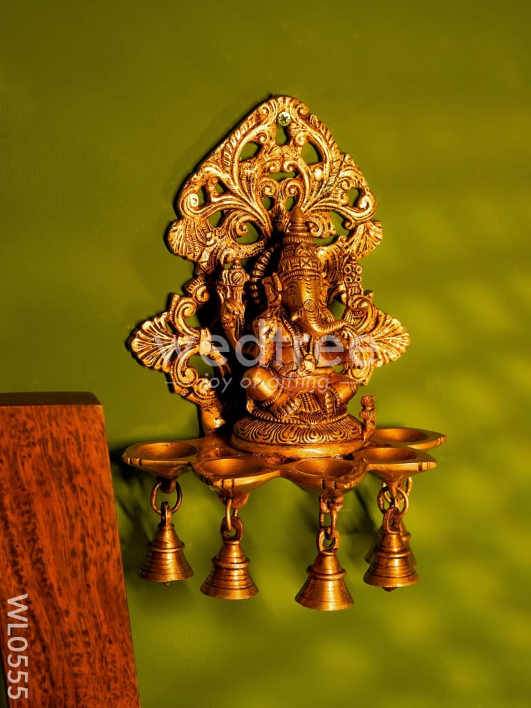 Brass Ganesha Wall Hanging - WL0555