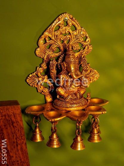 Brass Ganesha Wall Hanging - WL0555