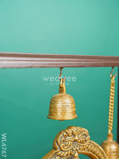 Brass Ganesha with Wooden Frame - WL4767