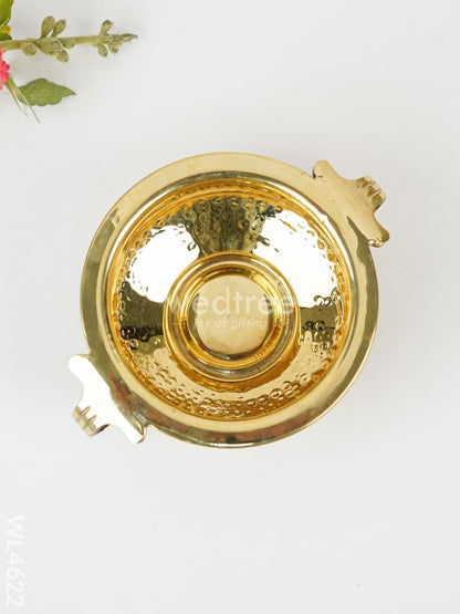 Brass Hammered Urli - 5 inch - WL4622