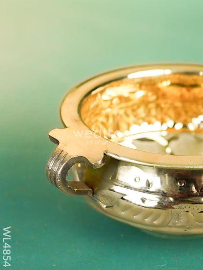 Brass Flower Urli - 5 inch - WL4854