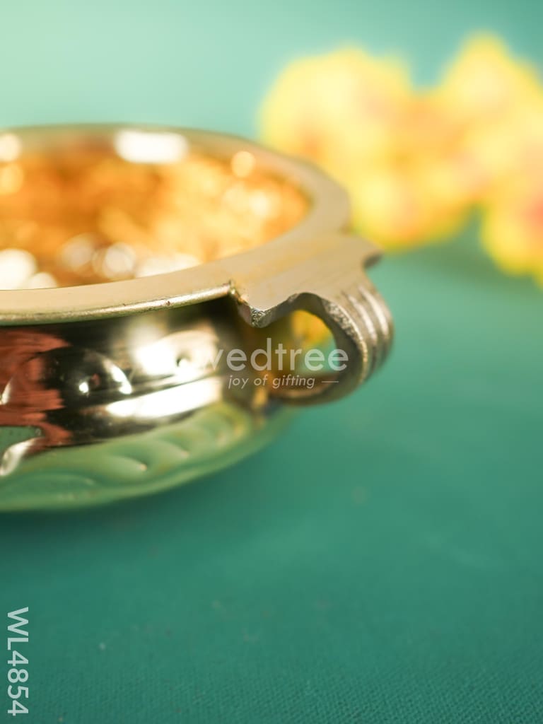 Brass Flower Urli - 5 inch - WL4854