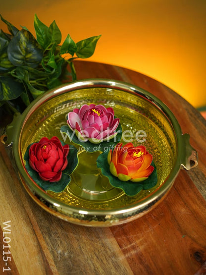 Brass Hammered Urli - WL0115