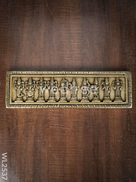 Brass Hanging Dasavathar Frame - WL2537