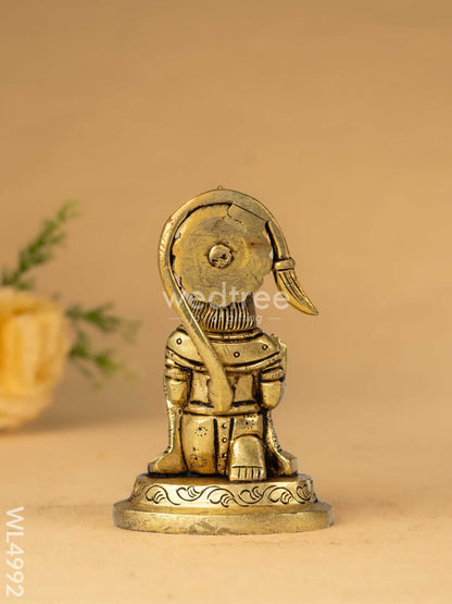 Brass Hanuman Idol - 4 inch - WL4992