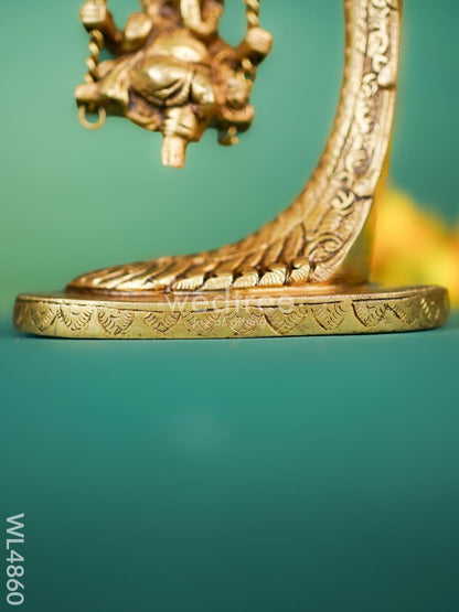 Brass Jhoola Ganesha - 9 inch - WL4860