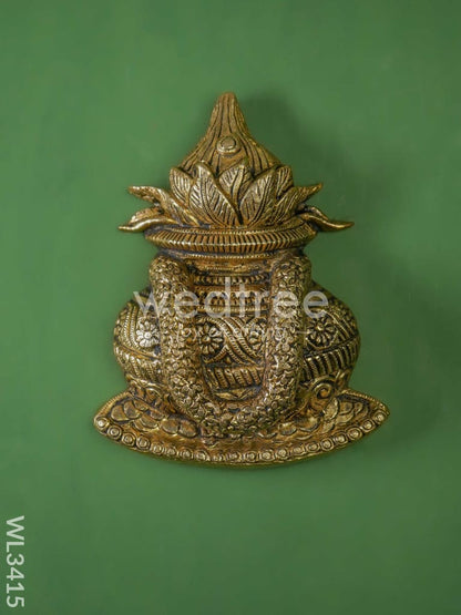 Brass Kalash Wall Hanging - WL3415