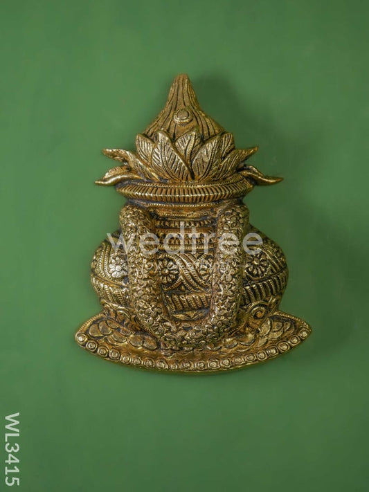 Brass Kalash Wall Hanging - WL3415